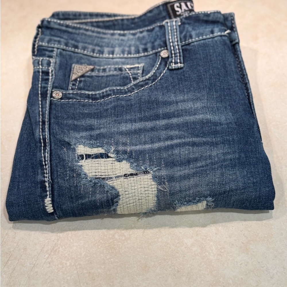 Salvage Men's Jeans Mayhem Straight Regular Fit Size 32W - Picture 11 of 12